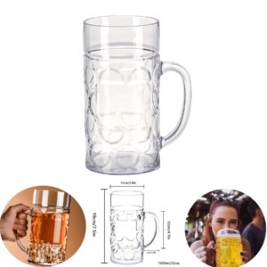 32oz Plastic Beer Mug With Handle