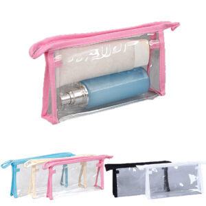 Clear PVC Travel Cosmetic Bag with Zipper