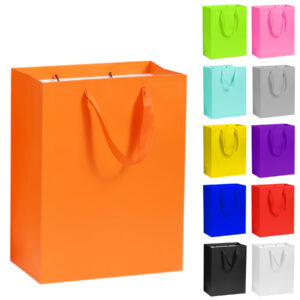 White Cardboard Laminated Shopping Bag